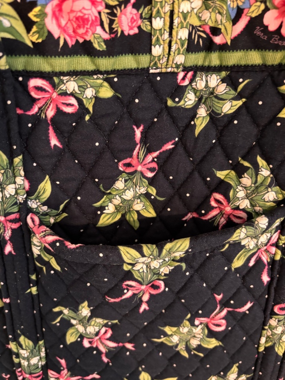 Vintage Vera Bradley large tote bag in the retired "New Hope" pattern - Picture 15 of 16